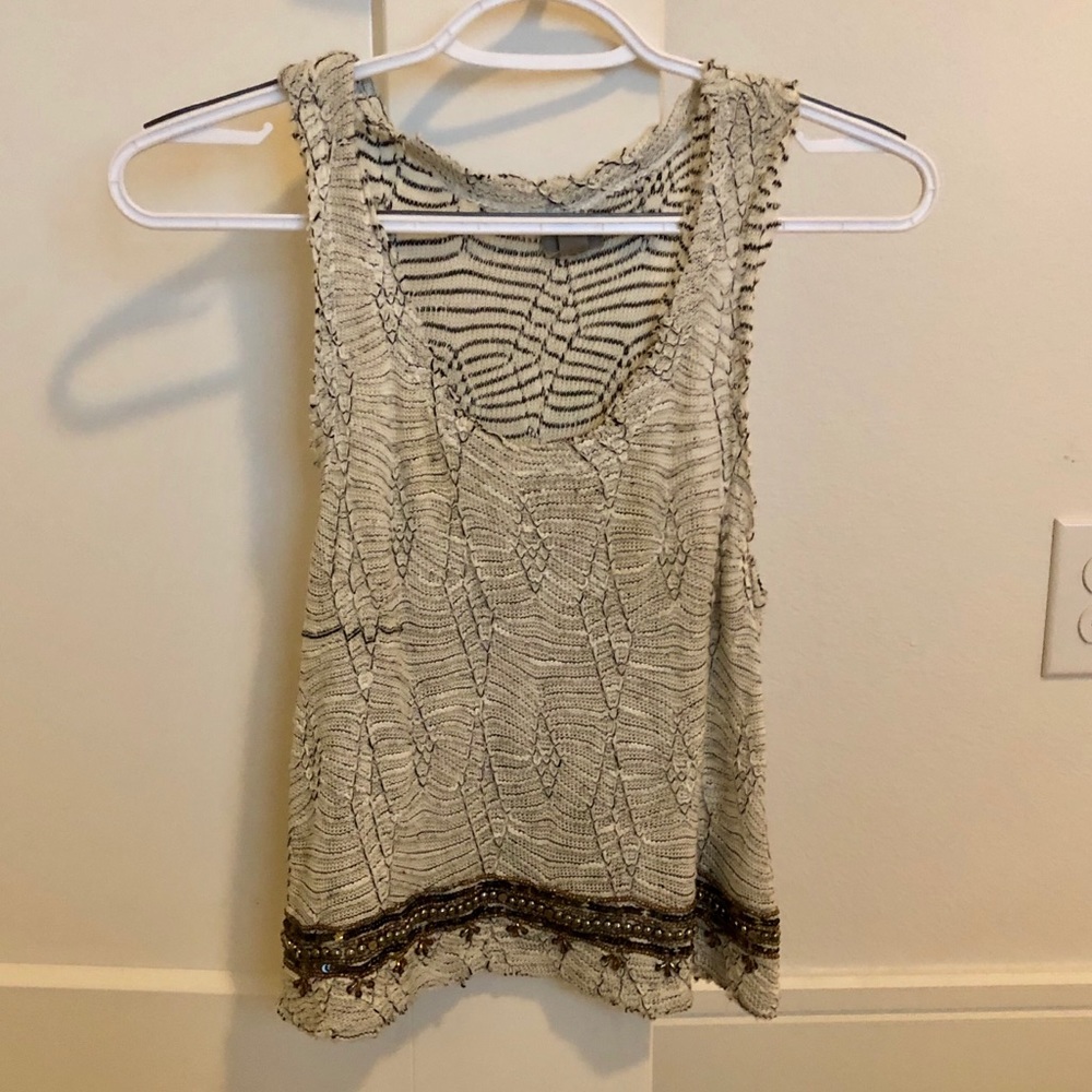 Beaded tank top